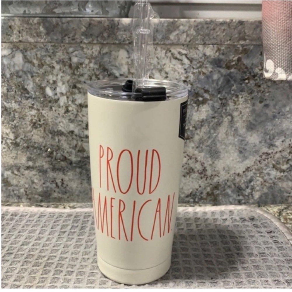 Rae Dunn “Proud American” Insulated Stainless Steel Tumbler – 17 oz (NWT)